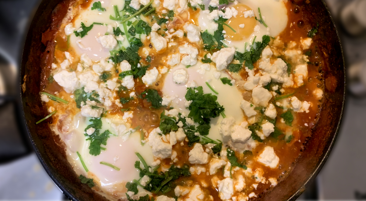 Comforting Shakshouka For Two With Feta - Dinner With Evie
